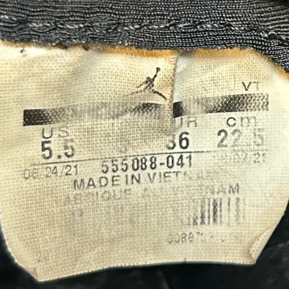 Air Jordan 1 Retro High OG Royal Toe 555088-041 Mens 5.5 Black‎ White Blue